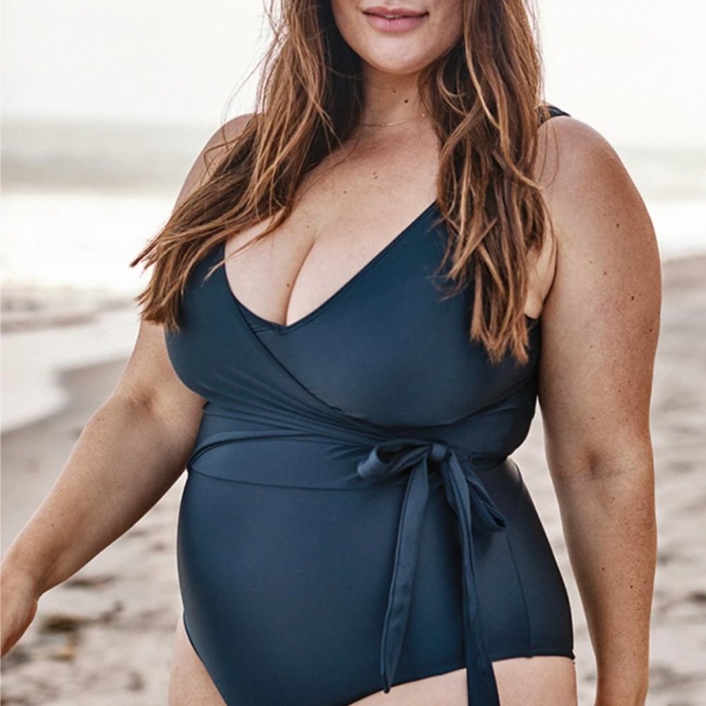 Summersalt Wrap One Piece Black Swimsuit 12